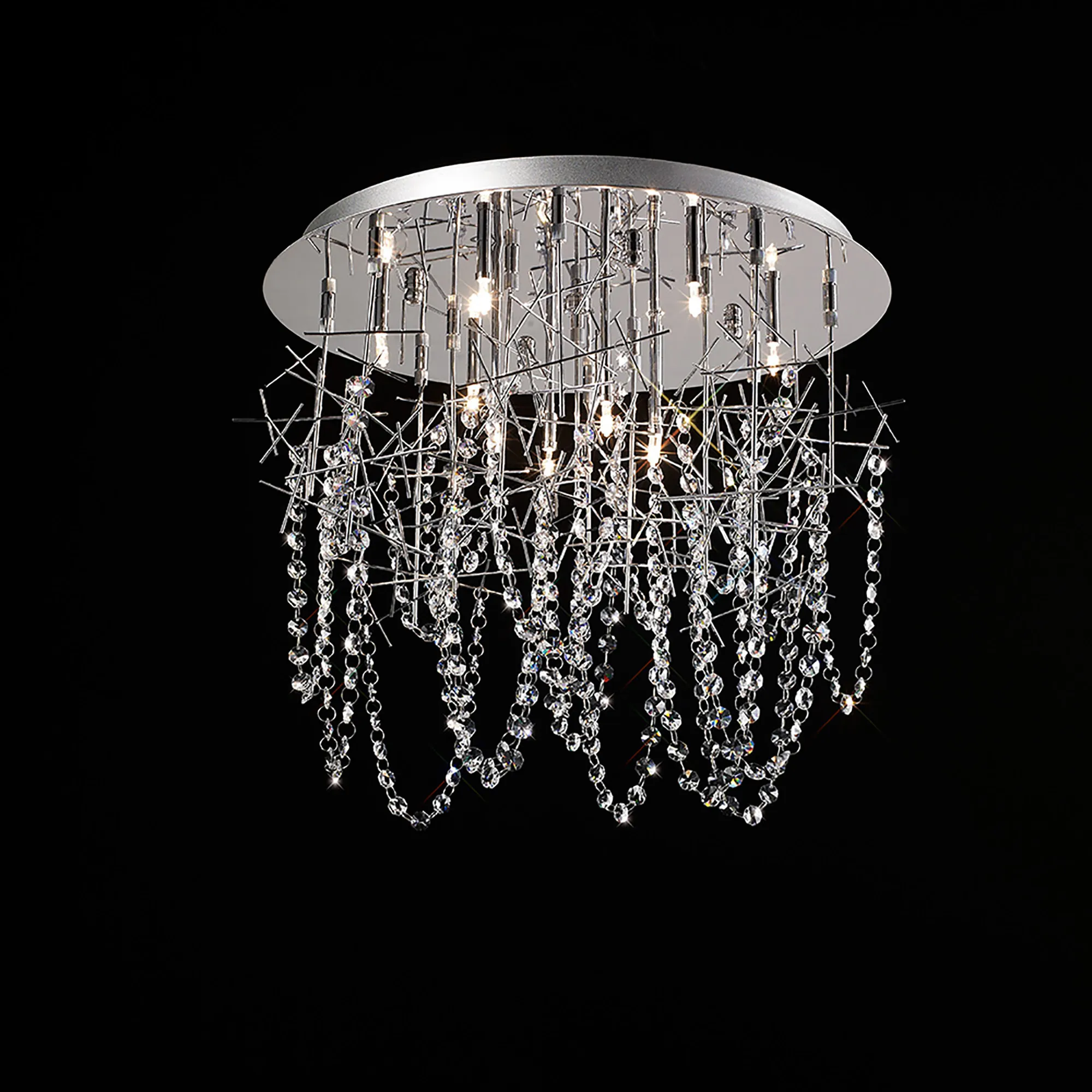 Lexi Crystal Ceiling Lights Diyas Flush Crystal Fittings Lexi Crystal Ceiling Lights Diyas Flush Crystal Fittings